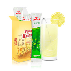 （买1送1）卡丽玛 清新柠檬汁/柠檬果汁/冲调果汁/果汁粉10条盒