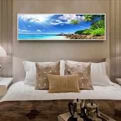 床头画现代简约挂画客厅沙发背景墙装饰画卧室抽象画壁画风景墙画