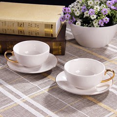 新瓷代陶瓷咖啡杯套装杯碟陶瓷茶杯下午茶杯茶具欧式简约