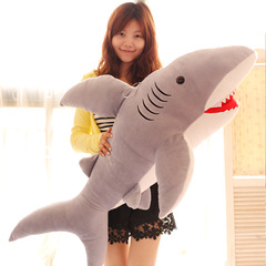 批发创意鲨鱼毛绒玩具布娃娃大号抱抱熊公仔布偶送女朋友生日礼物