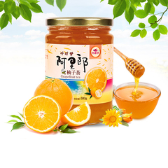 阿里郎蜜炼蜂蜜柚子茶680g瓶装 韩国风味水果茶 冲饮