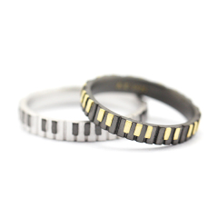 本笙原创设计s925纯银饰品钢琴男女结婚情侣对戒指环一对简约包邮