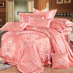 苏迷家纺 欧式奢华高档样板间软装床上用品十件套 贡缎床盖多件套