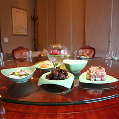 瓷韵龙泉青瓷餐盘菜盘陶瓷异形盘汤盘家用8寸盘子创意家用餐具