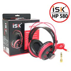 ISK HP-580全封闭头戴式监听耳机 音乐鉴赏DJ喊麦录音YY主播必备