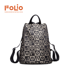 FoLio 专柜同款女包 女士双肩包 背包可手提包 布包多功能旅行包