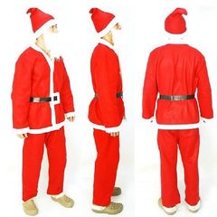 旗舞圣诞老人服装 成人男女士圣诞服套装圣诞节老人服COS装扮包邮