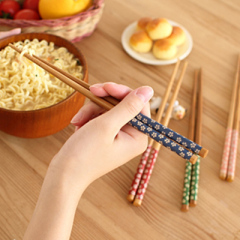 创意日式zakka樱花木筷子健康环保家居用时尚经典复古风格筷子