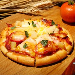 酣畅 夏威夷风情比萨7英寸185g冷速冻披萨成品匹萨原料鲜香芝士