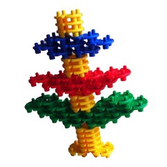 3岁以上积木儿童玩具塑料拼装拼插玩具大块塑料积木益智智力玩具
