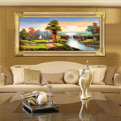 装饰画现代简约客厅挂画有框创意油画艺术画卧室沙发背景挂画