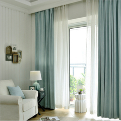 北京上门测量定做简约现代纯色仿麻窗帘定制单色布艺窗帘卧室客厅