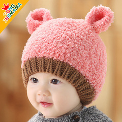 韩国秋冬款宝宝帽子婴儿帽子儿童帽子男女童冬天公主帽小孩0-1岁