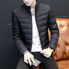 男士冬季短款轻薄羽绒服青年韩版修身款2016新款加厚青少年外套潮