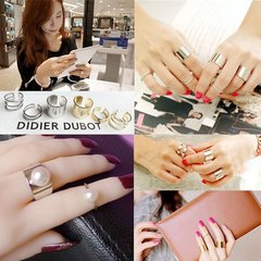 韩国手饰品饰品主君的太阳同款组合套戒指时尚可调节开口指环饰品