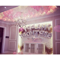 生日派对拍照周岁百天百岁结婚庆婚礼加厚气球布置装饰白色粉色