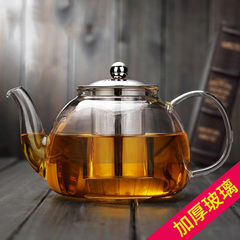 美斯尼 玻璃茶壶耐热玻璃加厚过滤水壶大号容量耐高温水壶花茶壶