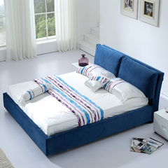 小户型布艺床可拆洗北欧1.5米1.8米双人床现代简约型婚床时尚软床
