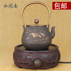 铸铁壶日本铁壶纯手工无涂层铜盖老铁壶生铁壶南部铁壶养生壶特价