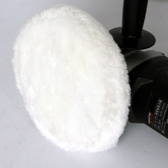 7寸包边羊毛球自粘细羊毛轮羊毛垫抛光轮打蜡抛光机配件直径180MM
