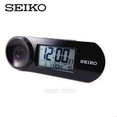 正品特价SEIKO日本精工钟 液晶多功能温度计夜灯闹钟万年历QHL067