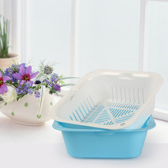 华瑞塑料碗盆 厨房沥水碗架 无盖水杯餐具收纳盒放碗碟架置物架