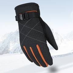 冬季防风抗寒户外运动 棉手套开车骑行滑雪加绒加厚保暖 男士手套
