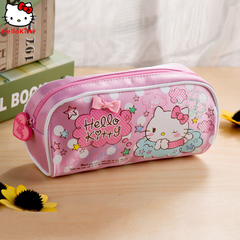 HelloKitty凯蒂猫小学生儿童大容量可爱笔袋女KT学院粉色笔袋
