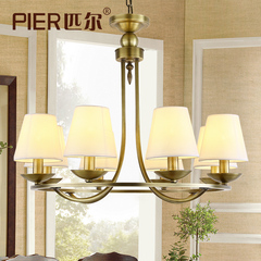 北欧美式乡村全铜吊灯欧式复古现代客厅卧室餐厅铜灯具 美式吊灯