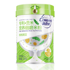 聪贝优专利贡米核桃豌豆营养细磨米粉454g罐装婴幼儿营养米粉