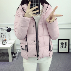 2016韩版冬季新款面包服短款宽松纯色加厚棉衣青少年棉服外套女潮