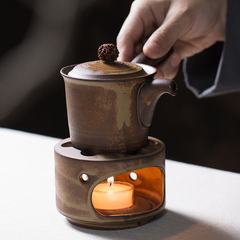 复古酒精腊暖炉粗陶瓷功夫茶具套装整套茶道烹茶壶煮茶杯