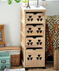 实木厨房餐边柜收纳柜美式简约家具 储物柜 全实木美式家具