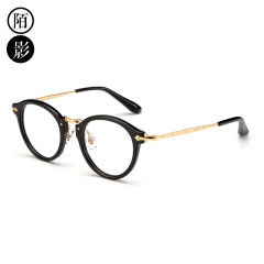 Maekin个性时尚眼镜框男女款韩版潮流复古圆形近视眼镜架配眼睛框