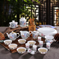 景德镇功夫茶具套装整套陶瓷茶碗单茶壶青花瓷大茶杯瓷器礼品茶具