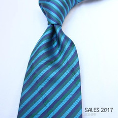 出口正品奢华品质纯正英伦时尚新款男士商务职业正装真丝条纹领带