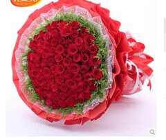 爱情生日鲜花 求婚送花派对生日订花 红玫瑰99朵花束同城鲜花配送