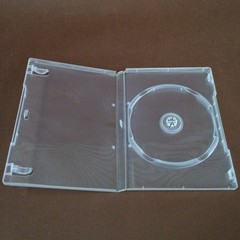 原料加厚14厘明DVD单 CD盒 DVD盒 光盘包装盒 透明塑胶 可插封面