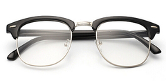 时尚复古男女款平光眼镜架近视眼镜架潮人平镜大框配镜简约舒适