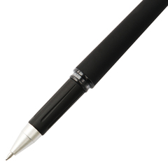 得力磨砂中性笔0.7mm商务办公中性笔 签字水笔 S21黑色