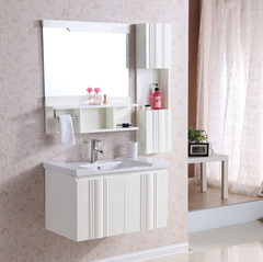 龙卫浴/LOOW欧式浴室柜 浴室柜套装0.8米生间洗手洗脸盆柜组合现