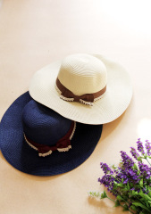 太阳帽女士夏天可折叠渔夫帽纯色帅气草帽子沙滩遮阳帽大檐凉帽潮