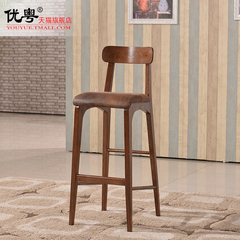新中式 简约 实木后现代餐椅 韩式 家用 酒店椅 休闲咖啡椅酒吧椅