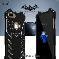 PIZU 蝙蝠侠蝙蝠车手机壳iPhone7手机套7plus外壳 金属7黑色欧美