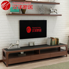 火烧石北欧纯实木电视柜 现代简约小户型客厅茶几电视储物柜组合