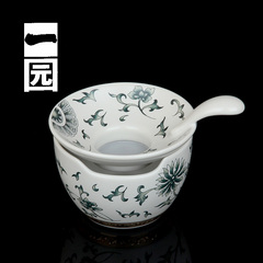 一园水宝茶漏茶滤陶瓷茶具配件创意茶过滤器功夫茶具过滤网泡茶