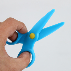 儿童安全剪刀 剪纸书工具 幼儿园diy手工制作剪刀 塑料圆头不伤手