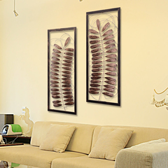新品 简约现代一叶孤秋铁艺装饰壁挂 创意家居客厅墙面挂饰壁画