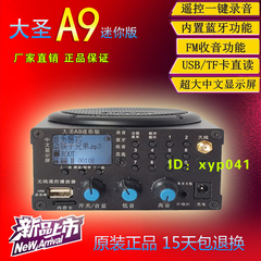新款大圣电媒9代A9迷你版无线遥控电煤扩音器带录音播放蓝牙收音