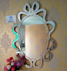 冠镜017威尼斯雕花挂镜新古典装饰镜子卫浴镜壁挂化妆镜外贸出口